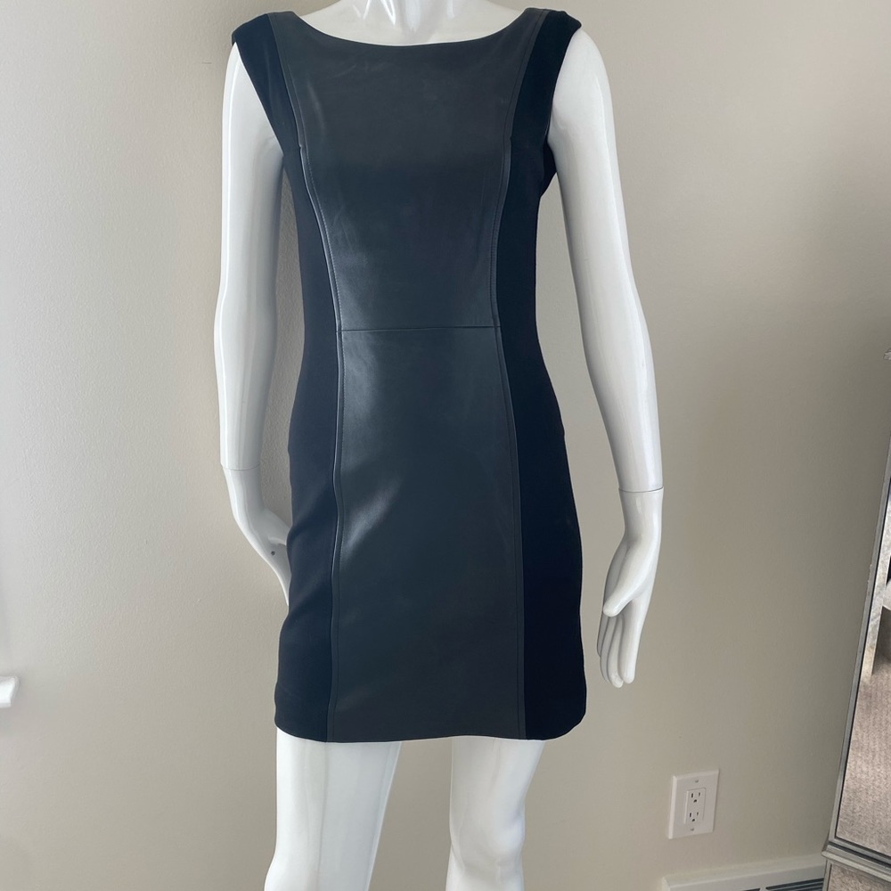 Alice and Olivia leather dress
